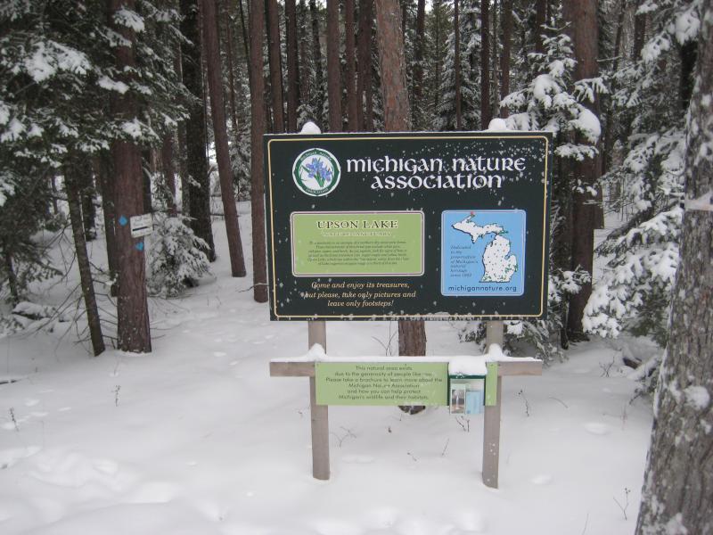 Sign for the preserve