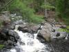 Looking down at the falls