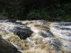 Looking over the upper rolls on Tioga River