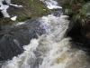 Sideways slide on Cedar Creek