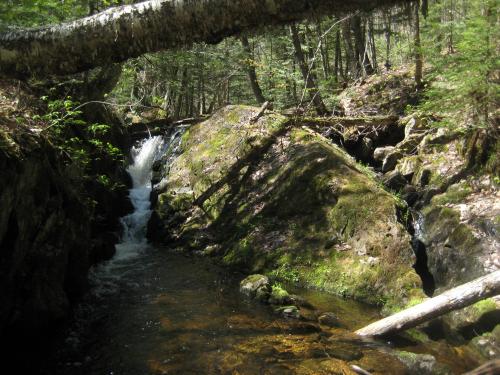 Odd rock formation plopped in the rivers path