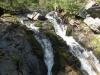 Mossy rocks and narrow chutes