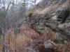 Odd rocks above the falls