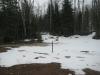 Wet slush above the falls