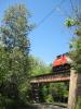 Train passing overhead