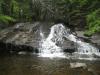Partial stream over the rock