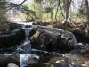 Smooth rounded rocks on the uppermost drop