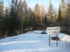 Snow on the closed bridge