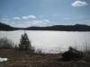 Ice over the basin