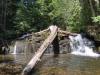 Low waters running on the falls