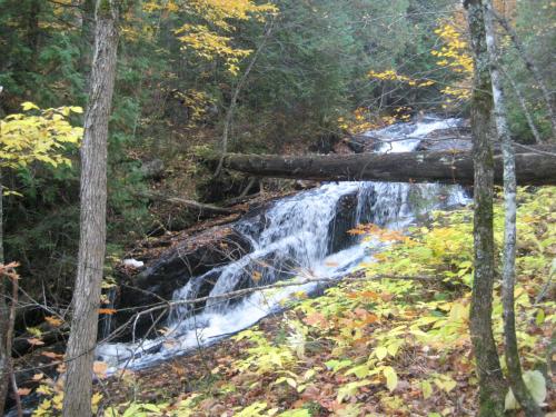 Halfway up the falls