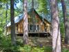 Cabin on the bank of the river