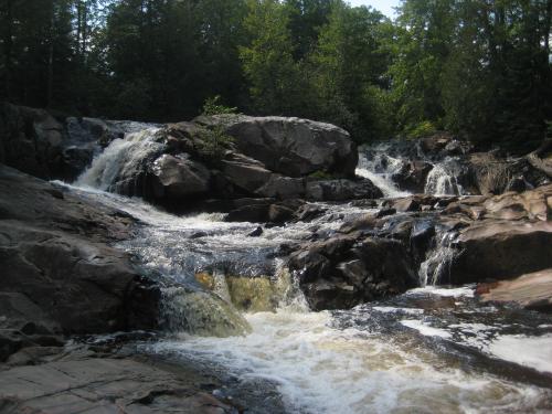 Clouds over the main falls